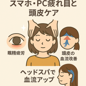 マナティアレのヘッドスパのイラスト